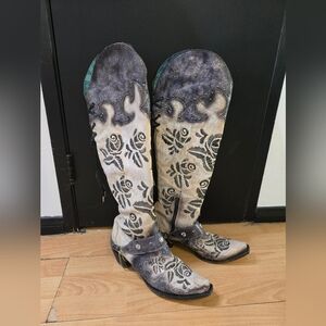 Corral knee height boots